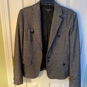 Talbots grey/black tweed jacket